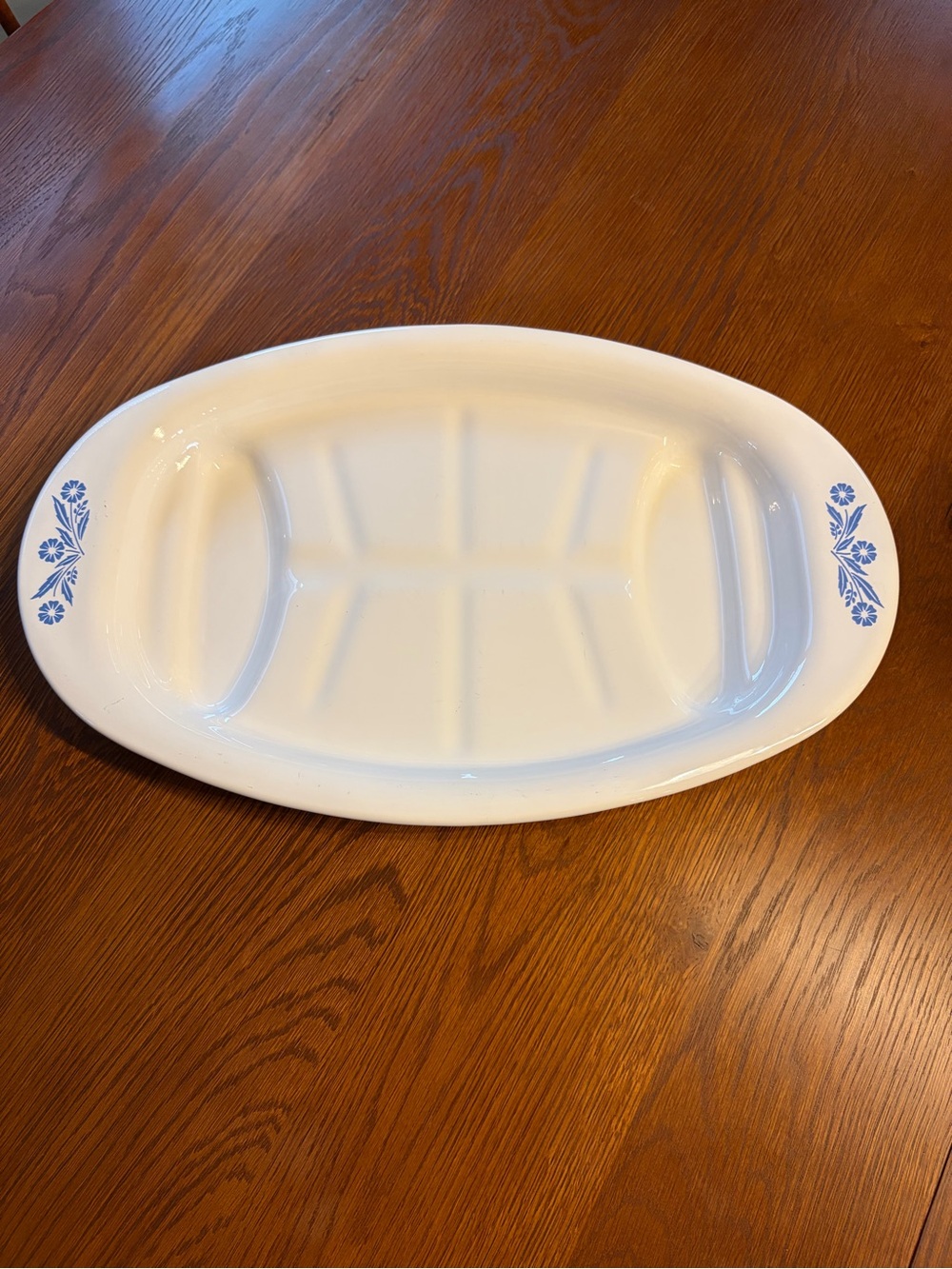 Vintage Corningware Cornflower Meat Platter P-19